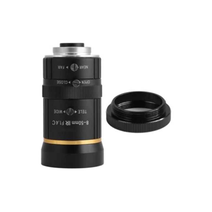 3MP C-mount обектив за сигурност, ръчна бленда 1/2" (8.50mm)