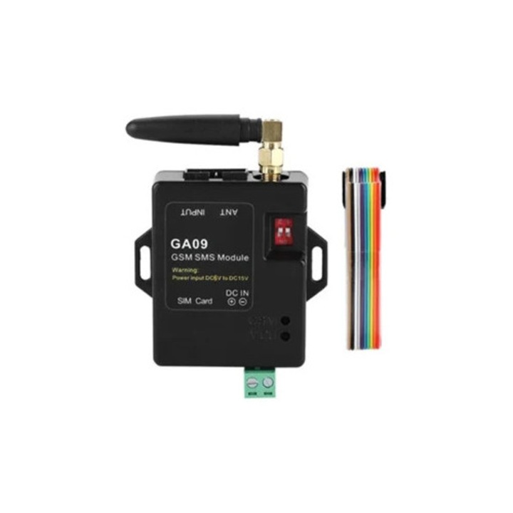 Sistem de alarma GSM mini cu 8 canale, design inteligent, wireless, pentru securitate acasa