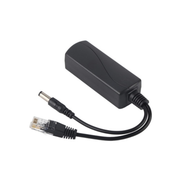 Adaptor PoE 48V la 12V, cablu splitter de alimentare izolat pentru AP