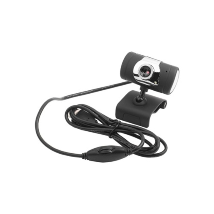 Webkamera USB, nagy felbontású, tartókonzollal, beépített mikrofonnal