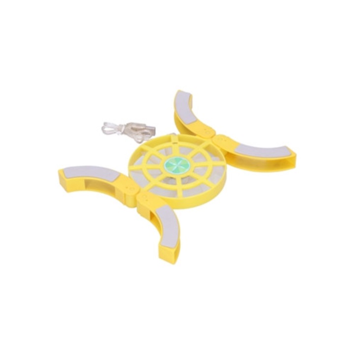 Racitor laptop pliabil USB luminos, galben