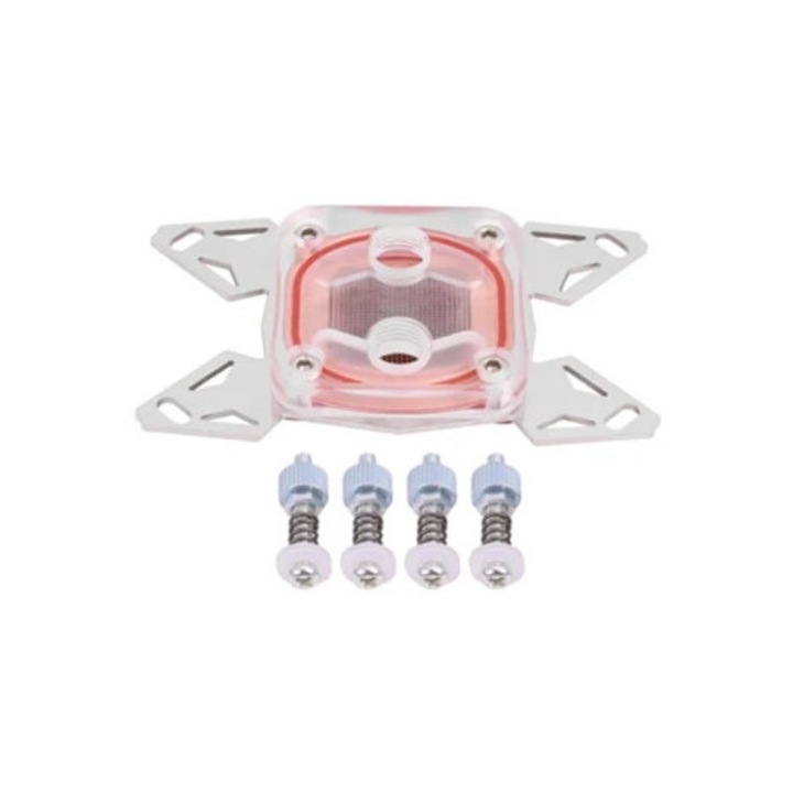 Блок за течно охлаждане на процесора, основа от червена мед, капак от POM, за AMD AM4