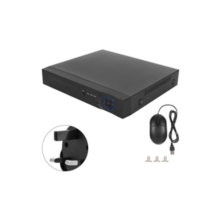 Мрежов видео рекордер NVR 8 канала 4MP H.265, поддръжка на Onvif, 110-240V