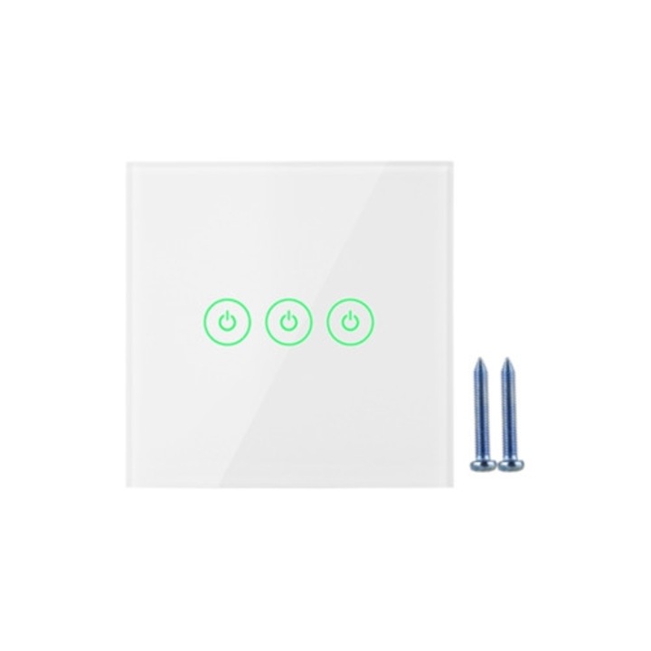 Comutator dimmer tactil WiFi, control vocal Tuya pentru Amazon Alexa, 100-240V EU