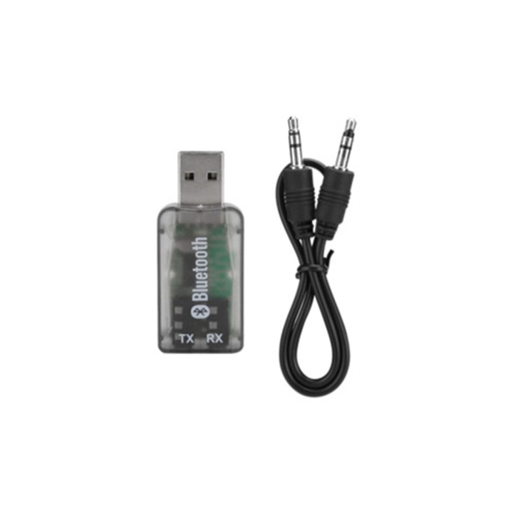 Transmitator si receptor Bluetooth wireless 2-in-1, pentru TV, PC, amplificatoare, adaptor wireless