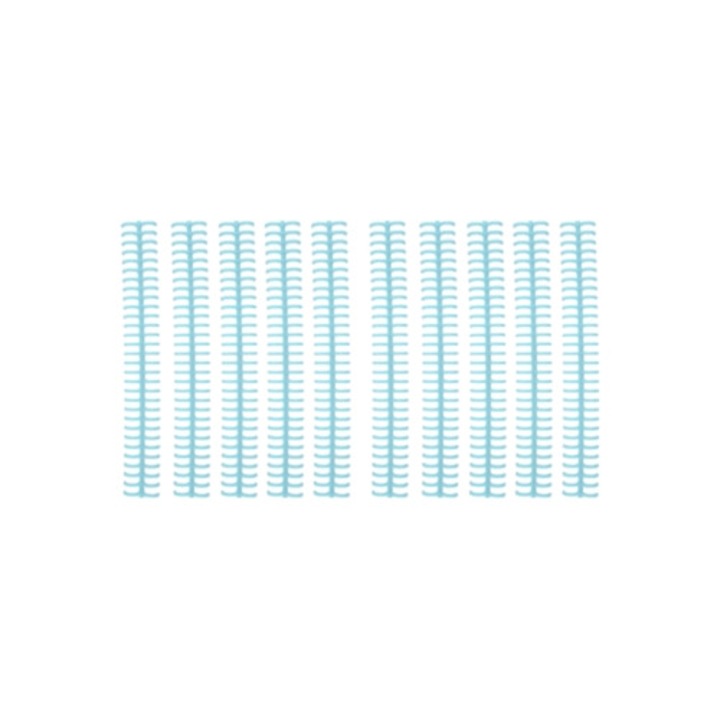 Set 10 inele de legare spiralate din plastic, 30 gauri, 1/2 inch