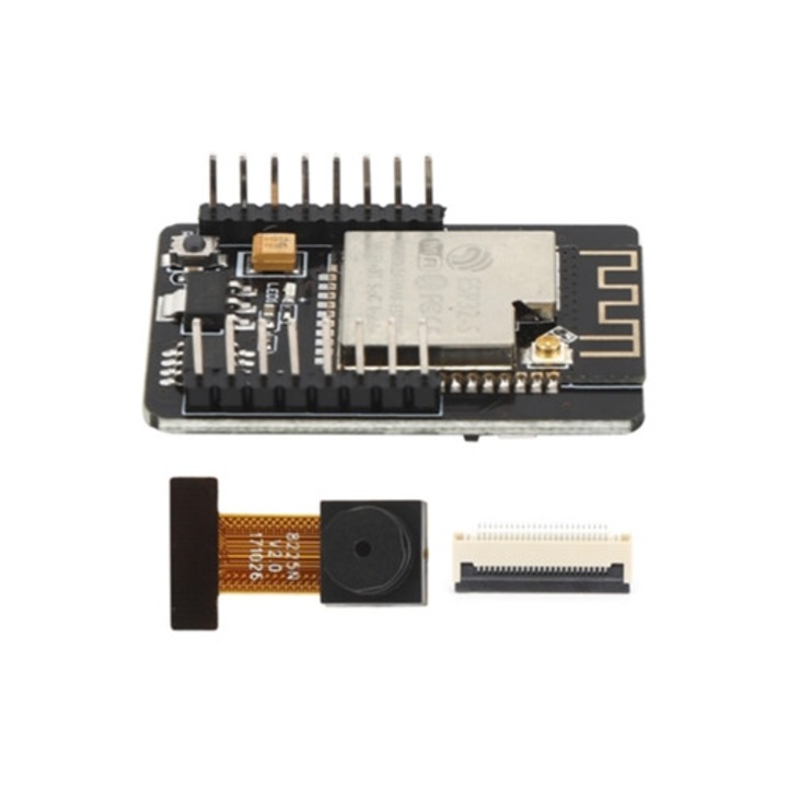 Modul camera wireless ESP32 cu modul camera OV2640, set accesorii, adaptor