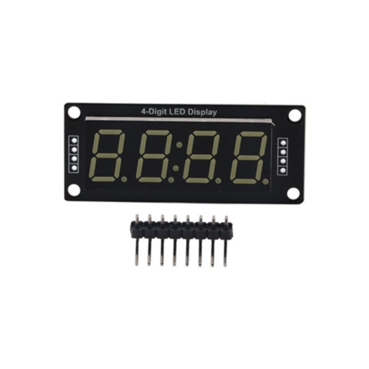 Modul LED 4 Digite 7 Segmente, Alb, pentru Arduino