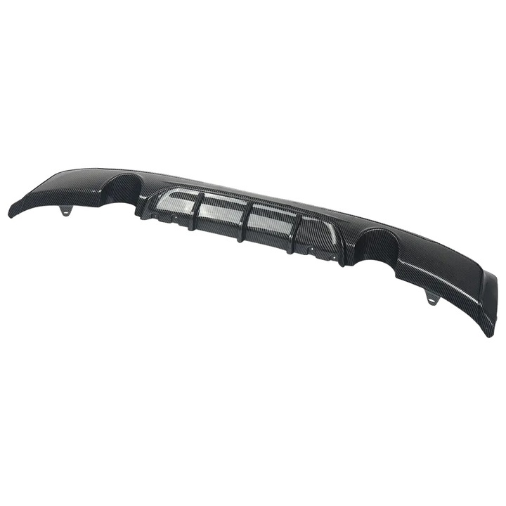Difuzor spate pentru BMW 2 Series, design sportiv, aspect fibra de carbon, 155x30x18mm, set.