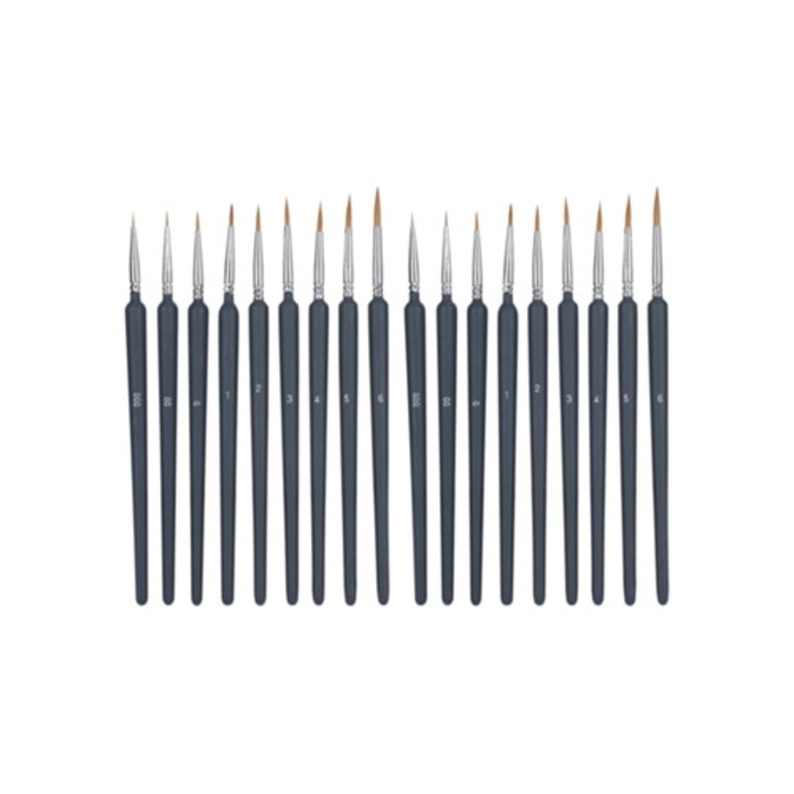 Set 2 pensule cu rezervor pentru acuarela, varf din par de lup