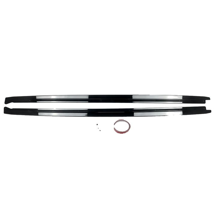 Oldalsó küszöb toldatok, ABS, fényes fekete, 5x208x13cm, szett SUV-okhoz 2015-2019