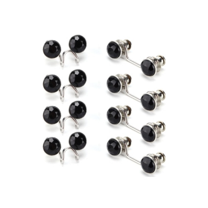 Capse reutilizabile rezistente cu slot pentru carduri, set de 16, pentru blugi