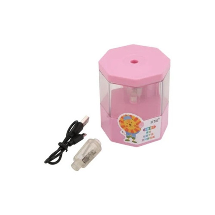 Ascutitoare electrica portabila cu incarcare USB, 500mAh, pentru copii si studenti