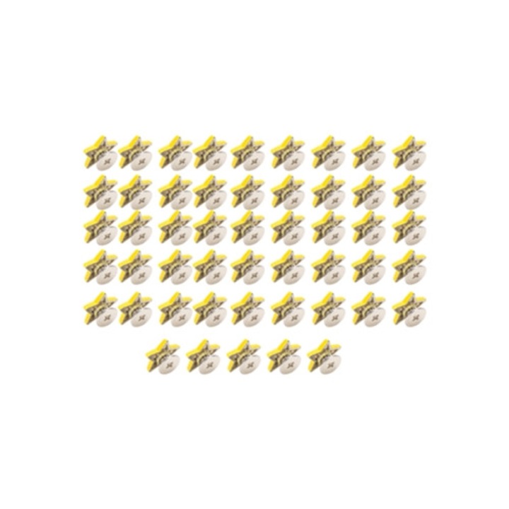 Set 50 bucati nituri stea din aliaj de zinc, 12mm, pentru imbracaminte, incaltaminte, curele si mestesuguri