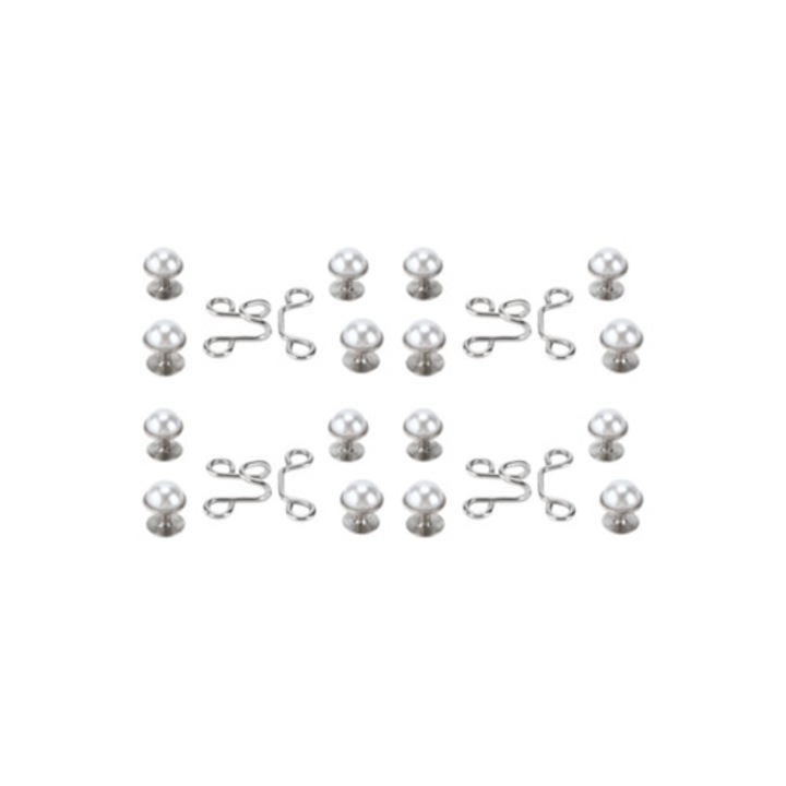 Set 16 butoane snap reutilizabile, design durabil, cu slot pentru card, pentru blugi