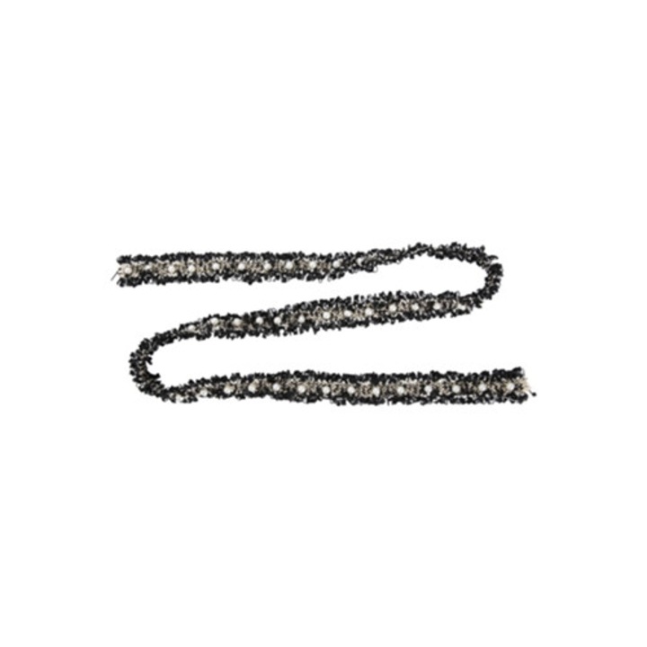 Dantela decorativa neagra, 2 metri, pentru mestesuguri si decorarea casei