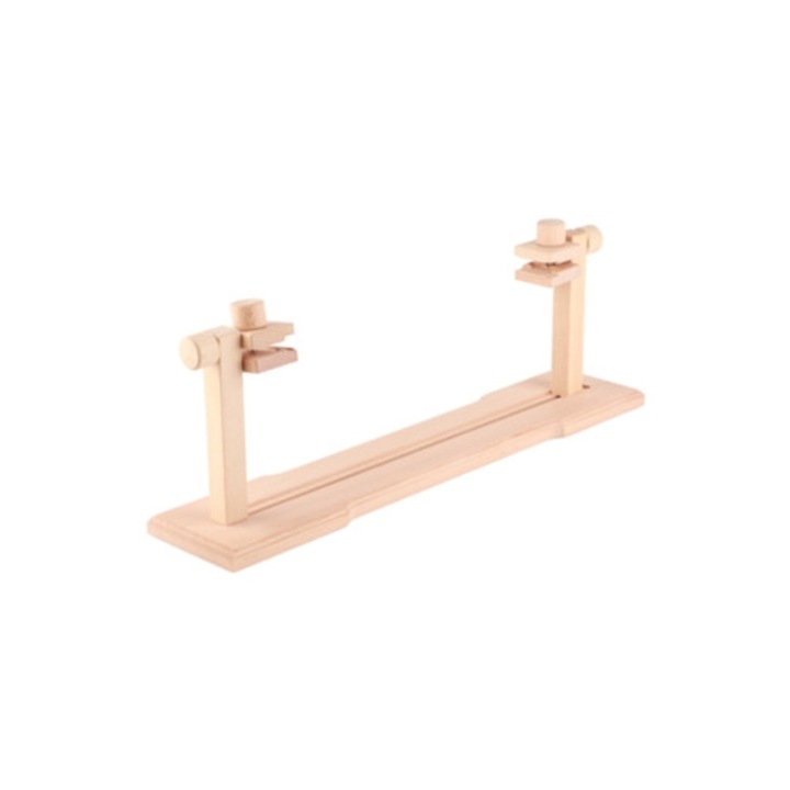 Tömör fa hímzőkeret burkolattal, hímzőállvány