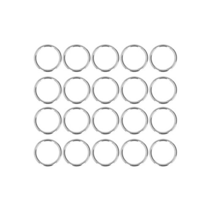 20 db fémgyűrű készlet, 4x32mm, rozsdaálló, tartós