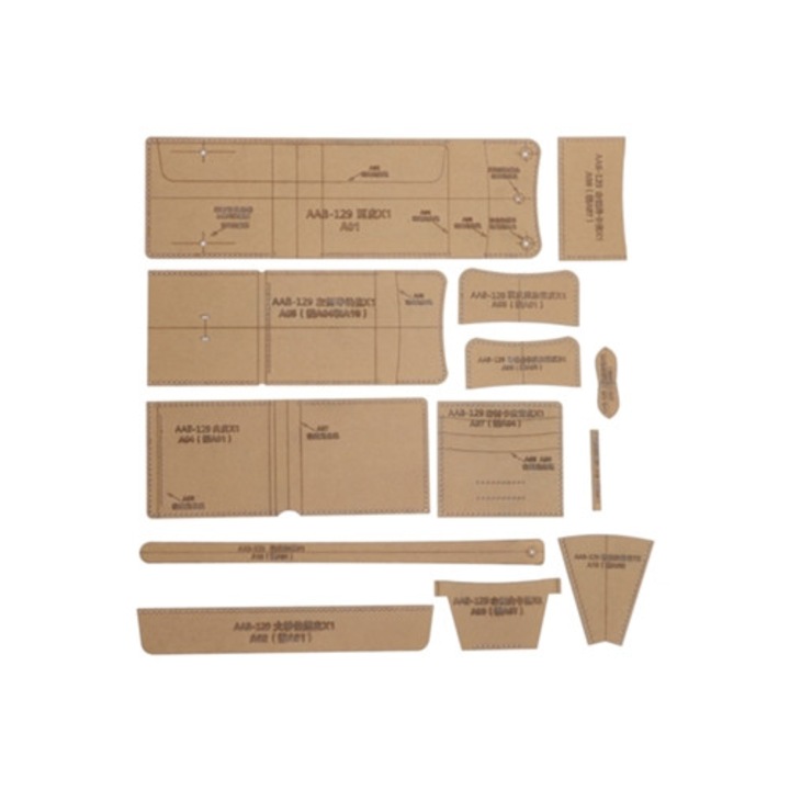 Set 13 Piese Matrita Portofel Acrilic DIY