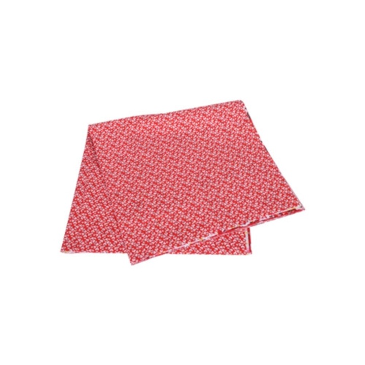 Set 2 bucati tesatura bumbac simplu, 50x50cm, rosu, pentru imprimare si cusut