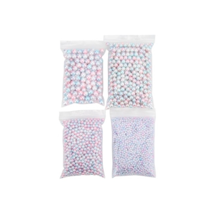 Kerek gyöngyök, gradiens, 4000 db, DIY kiegészítők cipőkhöz, kalapokhoz és sálakhoz, többszínű