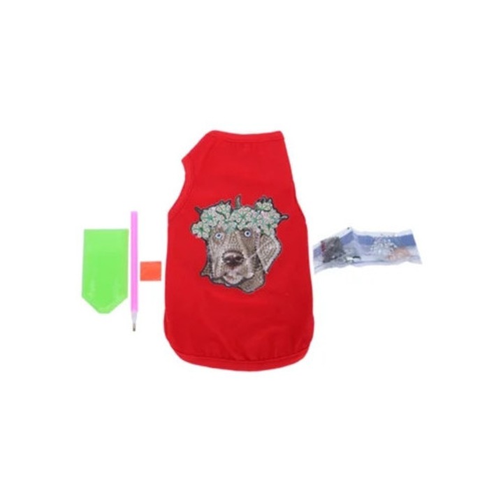 Haine pentru caini, respirabile si moi, cu strasuri, set