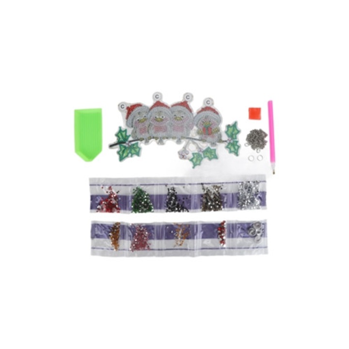 Set Pictura cu diamante colorate, Decor pentru usa, Multicolor