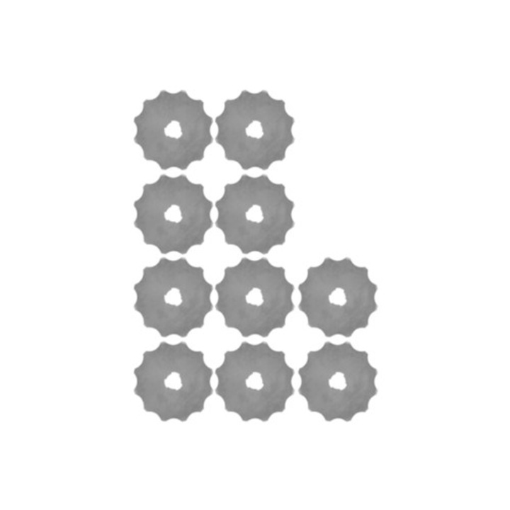 Lame rotative 45mm, accesorii pentru imbracaminte, hartie, piele si paturi, 10 piese