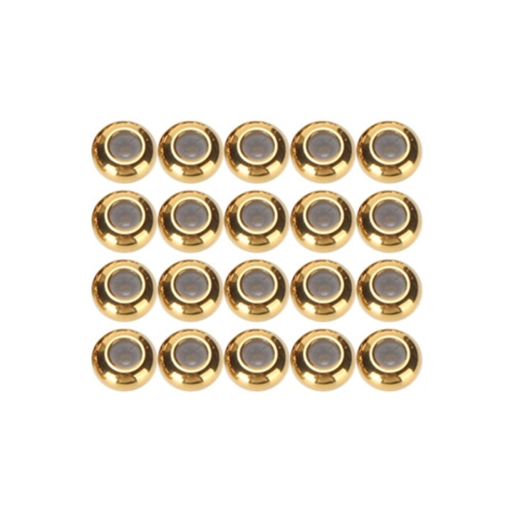 Set de margele din otel inoxidabil 7x3.5x1.2mm, pentru bijuterii din aur