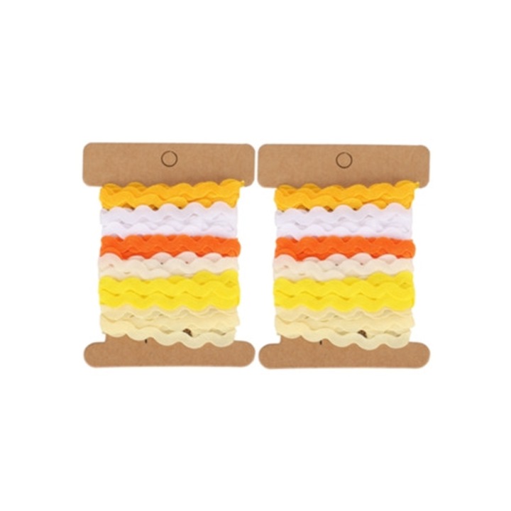 Színes cikk-cakk csipke 8 mm kézműves, haj kiegészítőkhöz, varráshoz és díszítéshez