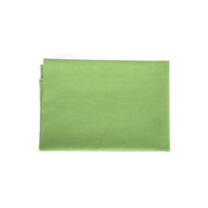 Tesatura, din bumbac/in, pentru broderie manuala, verde, 1m x 1.5m