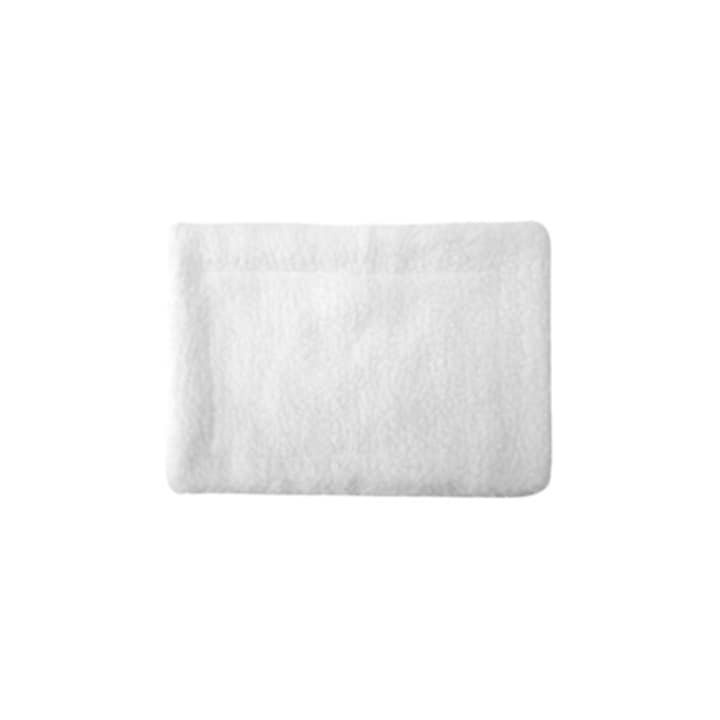 Culcus pentru porcusori de Guineea, perna rectangulara din plus alb, accesorii pentru animale de companie