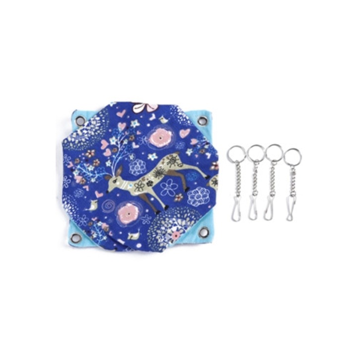 Culcus dublu suspendat pentru veverite, hamsteri si porcusori de Guineea, plasa respirabila, tip A