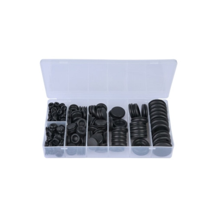 Set garnituri din cauciuc negru, 170 piese, 7.14x25.40 mm, accesorii baterii sanitare