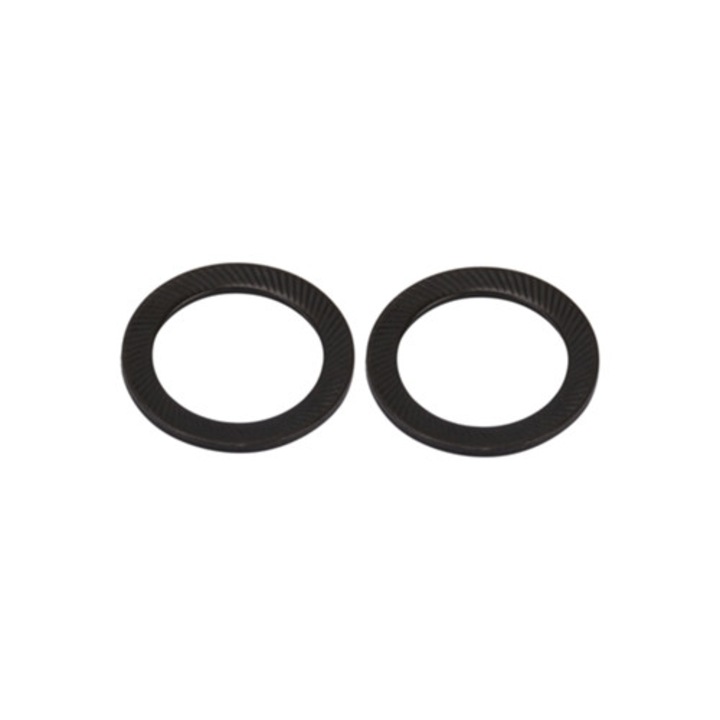 Set de 2 piulite de blocare din otel cu fante si piulite anti-alunecare cu fante, 27mm