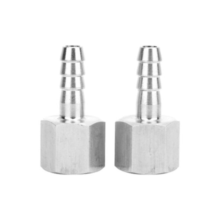 Conector pneumatic 3/8" BSP feminin si racord barb 8mm, set 2 bucati