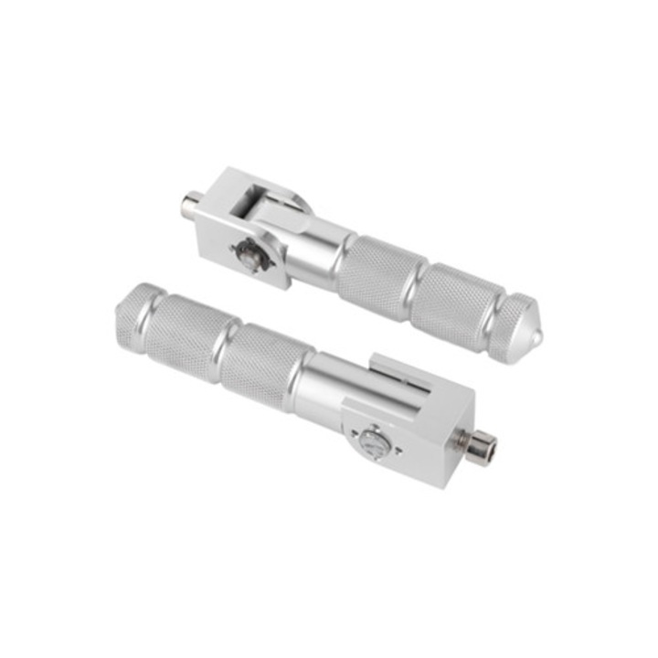 Pedale universale din aluminiu 8mm pentru motociclete, cu suport pliabil la 90 de grade