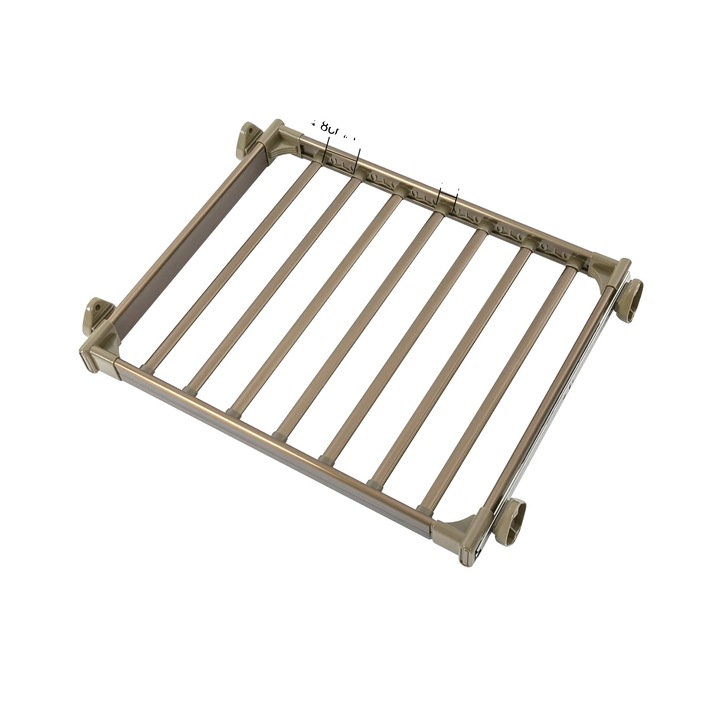 Закачалка за панталони, регулируема ширина, издръжлива конструкция, цвят шампанско, 60x45см