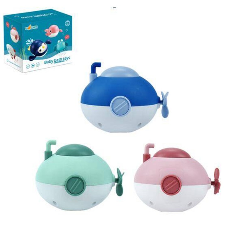 Maksik 3 db-os színes fürdőjáték készlet, biztonságos anyagból, 6 hónapos kortól