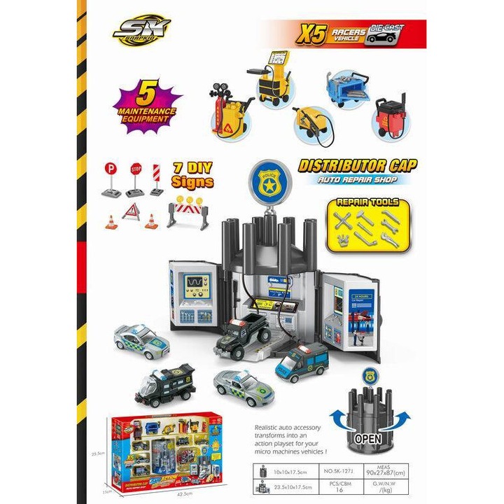 Set atelier auto Maksik, Multicolor, 29,5x10,7x17,5cm