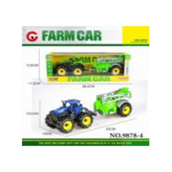 Tractor cu remorca, Maksik, design realist, roti mobile, 9878-4