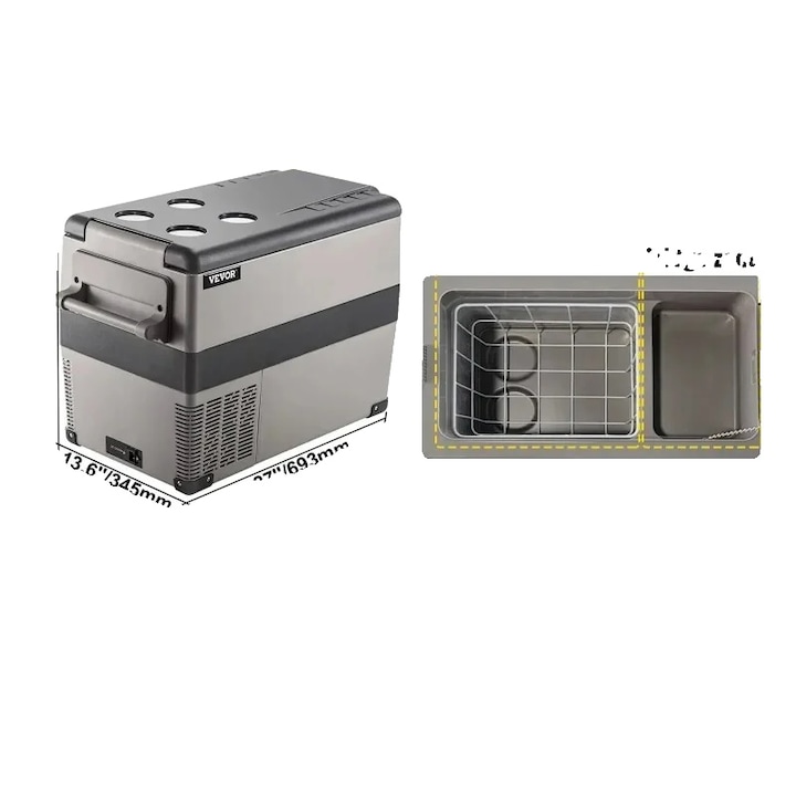 Frigider auto portabil, 45L, racire eficienta, design compact, 9-16.7 kg