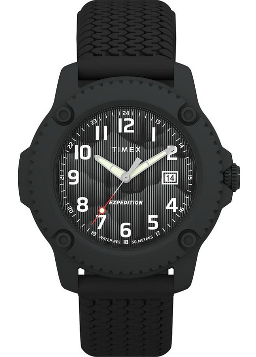 Ceas barbatesc Timex Expedition North Timberline, negru, 42mm, curea din silicon