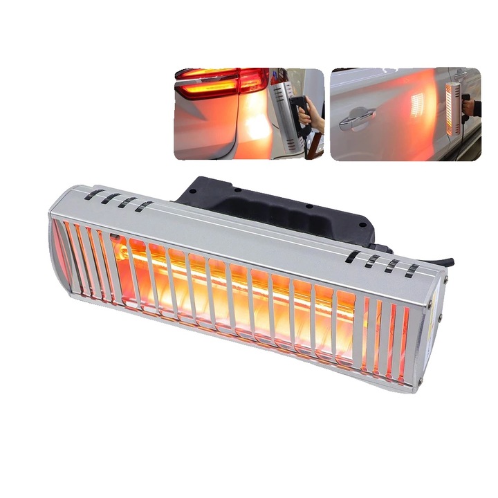 Infravörös szárítólámpa, 1000W, 300x150mm, 60-100°C, alumíniumötvözet szerkezet