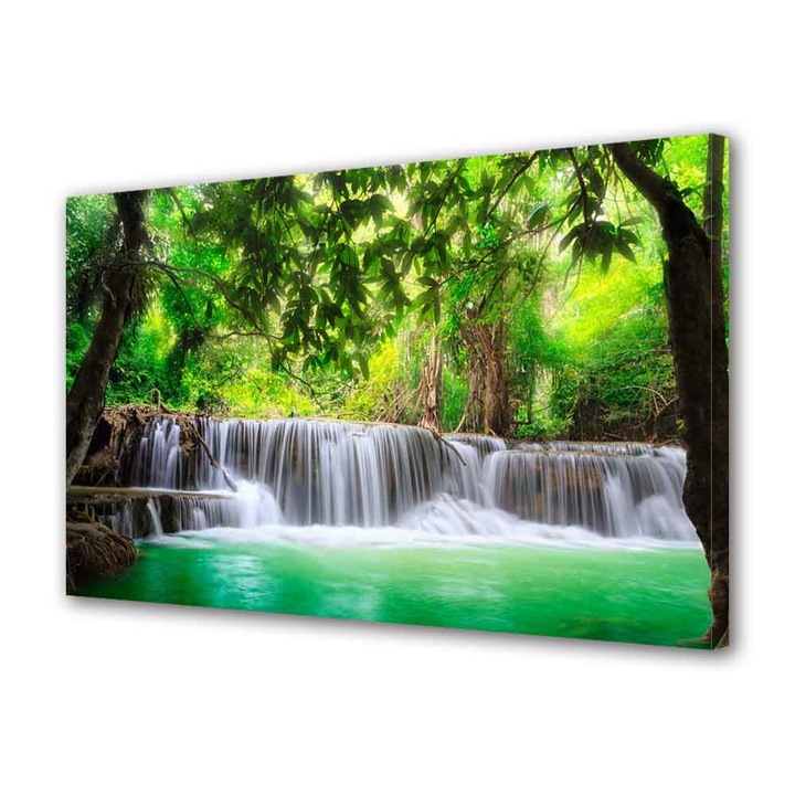 Tablou VarioView MoonLight Fosforescent Luminos in Intuneric Peisaje Cascade multiple 40 x 60 cm