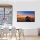 Tablou VarioView MoonLight Fosforescent Luminos in Intuneric Peisaje Casa pe ponton 50 x 70 cm