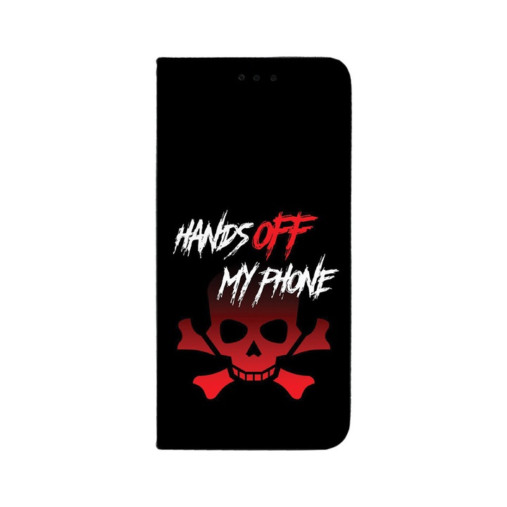 BestCase® Husa Tip Carte Compatibila cu Motorola Edge 50 Pro, Don't Touch My Phone, Suport Stand, Buzunar Card, 1938443 FLB 1166