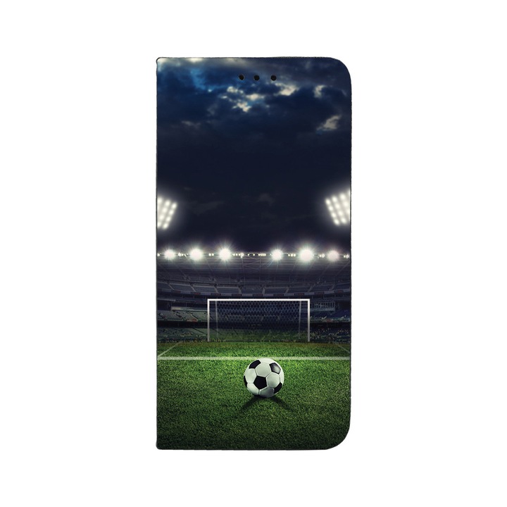 BestCase® Husa Tip Carte Compatibila cu Motorola Edge 50 Pro, Football, Suport Stand, Buzunar Card, 1938443 FLB 1206