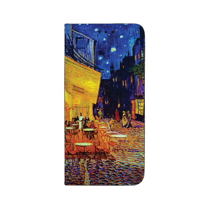 BestCase® Калъф тип книга, съвместим със Samsung Galaxy A56 5G, Van Gogh Café terrace at night, Стойка, Джоб за карти, 1997787 FLB 1283