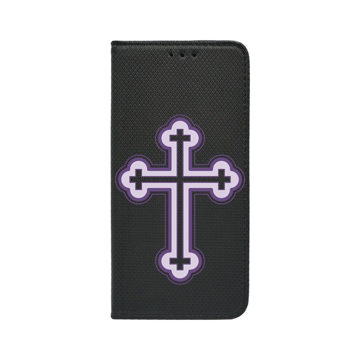 BestCase® Husa Tip Carte Compatibila cu Motorola Edge 50 Pro, Cruce, Suport Stand, Buzunar Card, 1938443 FLB 1789